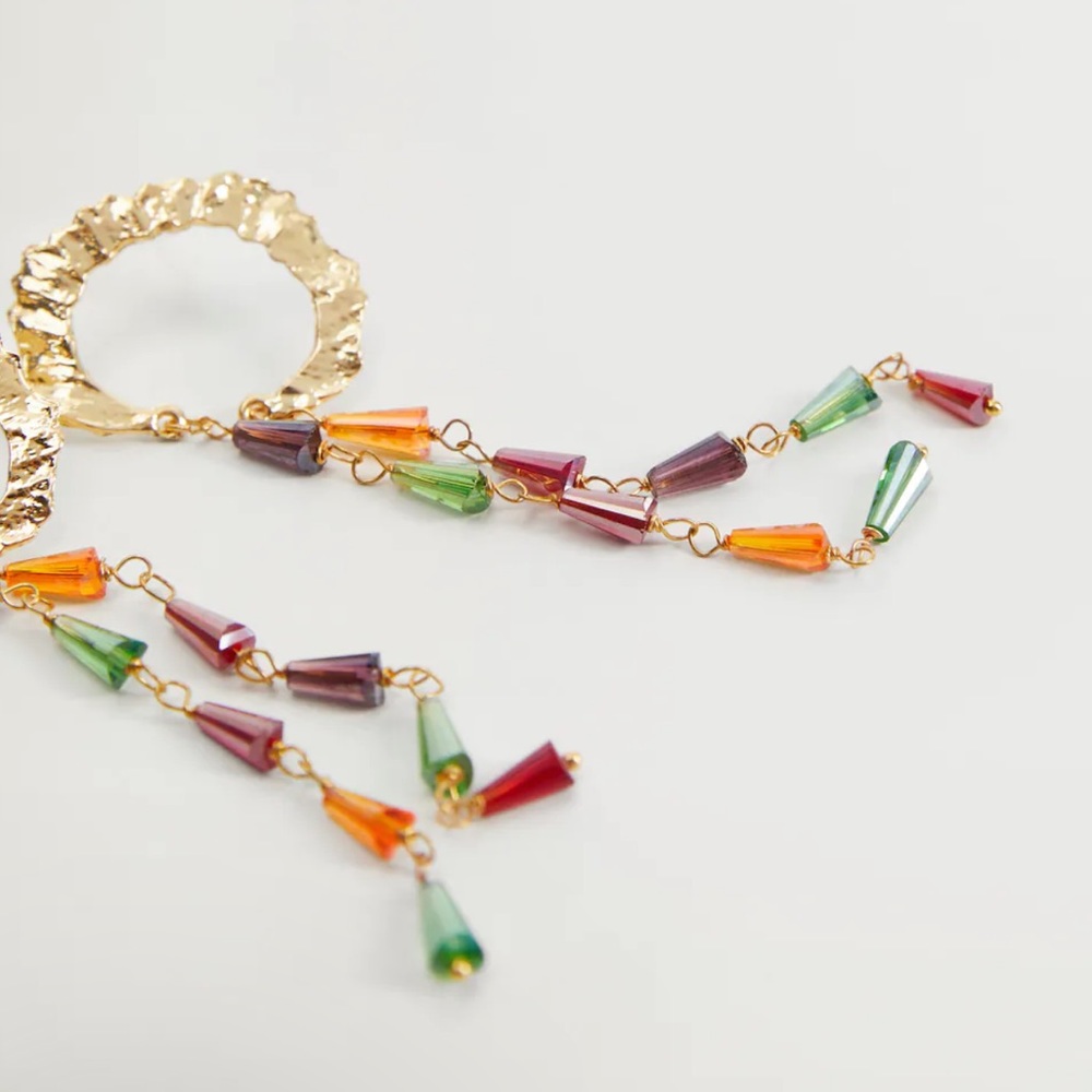 Mango pendant crystals earrings - Picture 2 of 2